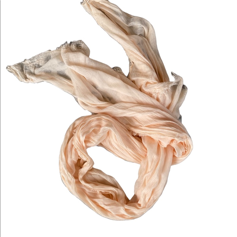 Cream Soft Fabric Scarf